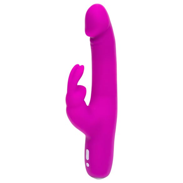 Happyrabbit Realistic Slim - Akku-Vibrator mit Klitorisarm (lila)