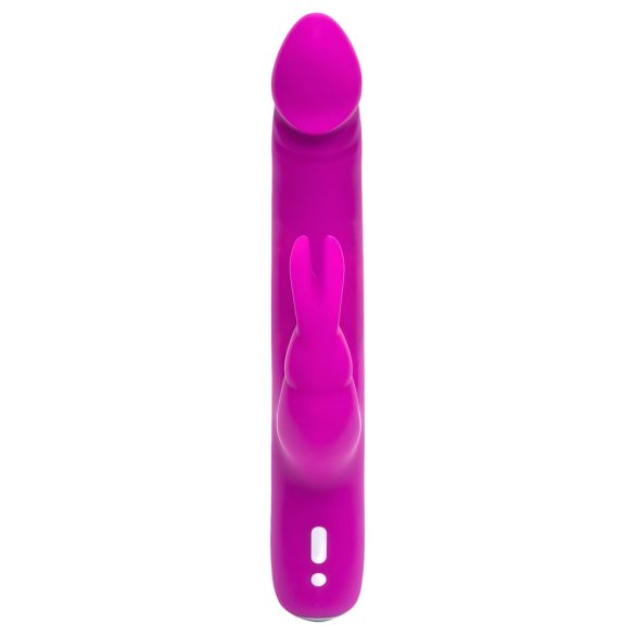 Happyrabbit Realistic Slim - Akku-Vibrator mit Klitorisarm (lila)
