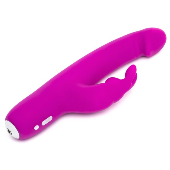 Happyrabbit Realistic Slim - Akku-Vibrator mit Klitorisarm (lila)
