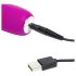 Happyrabbit Realistic Slim - Akku-vibrator mit Klitorisarm (Lila)