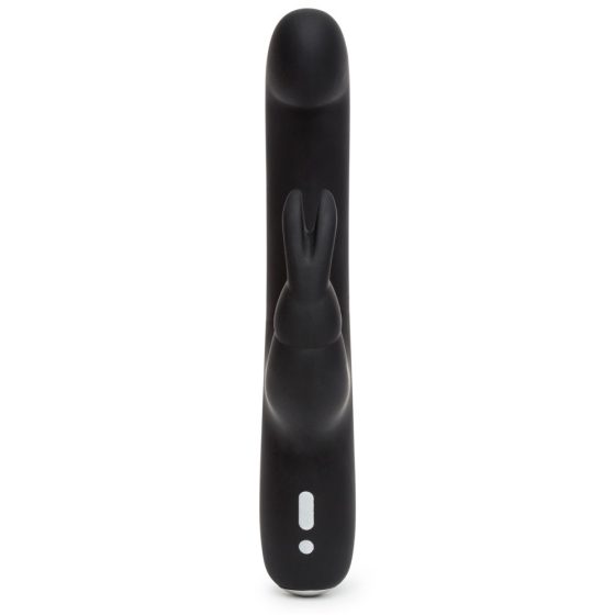 Happyrabbit G-Spot Slim - wasserdichter Vibrator mit Klitorisarm (schwarz)