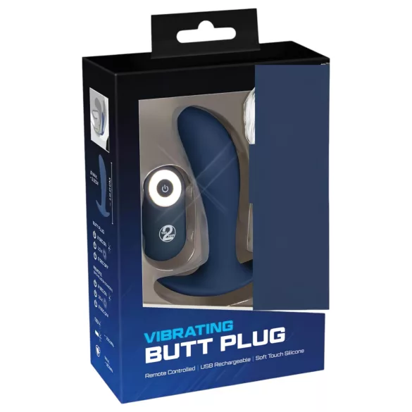 You2Toys - Plug - Akku Analdildo mit Funkfernbedienung (blau)