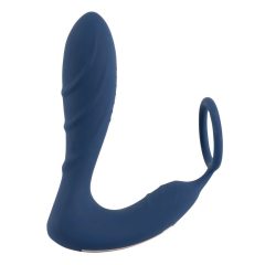   You2Toys - Prostate Plug - Wiederaufladbarer, funkgesteuerter Analvibrator mit Penisring (blau)