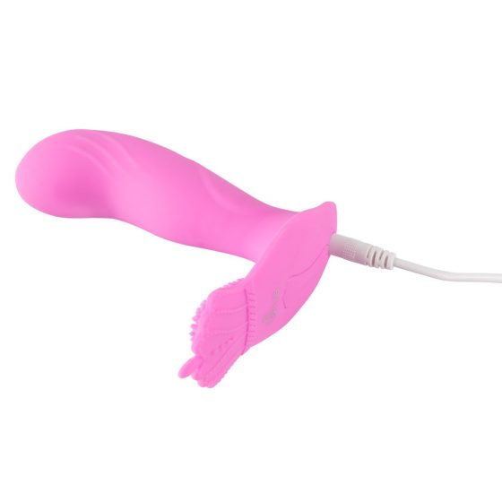 SMILE G-Punkt Slip - akkubetriebener, funkgesteuerter Strap-on-Vibrator (pink)