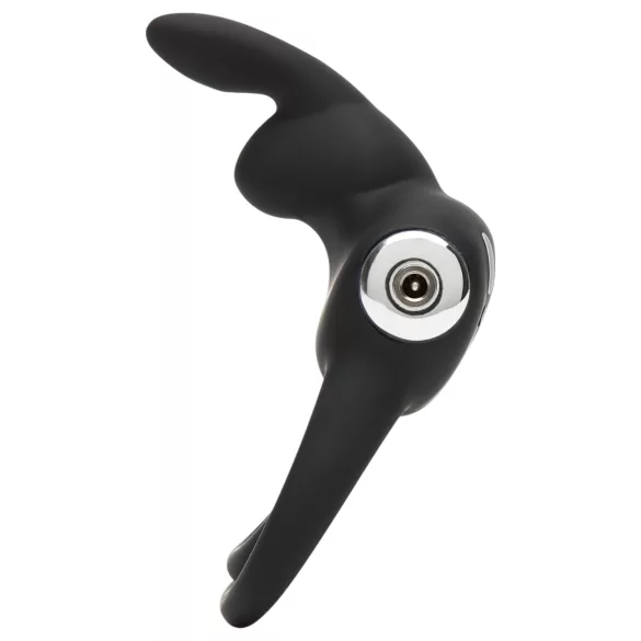 Happyrabbit Cock - Wasserdicht, Akku Penis- und Hodenring (Schwarz)