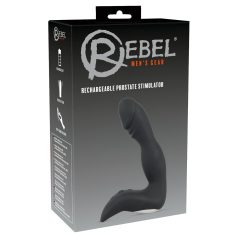 Rebel - Akku Prostata Vibrator mit Penis (schwarz)