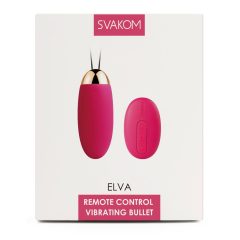   Svakom Elva - wiederaufladbares, ferngesteuertes Vibrations-Ei (rot)