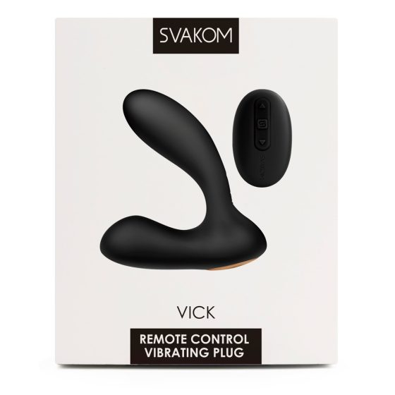 Svakom Vick - wasserdichter Prostata- und G-Punkt-Vibrator (schwarz)