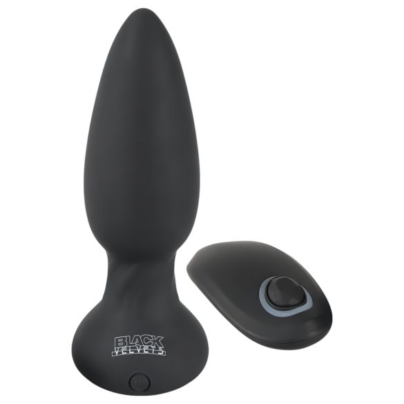 Black Velvet - Drehender Perlen Anale Vibrator (schwarz)