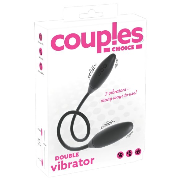 Couples Choice - Akku, 2-fach Vibrator (schwarz)