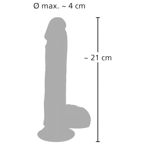 Medical Thrusting - Saugnapf-Vibrator mit Stoßdrehung (natur)