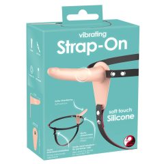   You2Toys - Strap-On - wiederaufladbarer Strap-On-Vibrator (natürlich)