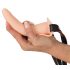 You2Toys - Strap-On - Wiederaufladbarer, Hautfarbener Vibrator zum Anschnallen