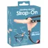 You2Toys - Strap-On - anlegbarer Doppelvibrator (natur)