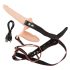 You2Toys - Strap-On - Doppeldildo mit Gurt (natur)