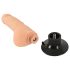 Natur Skin M - Hautähnlicher Vibrator mit Saugnapf (natur)