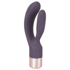   You2Toys Elegant Double - Akku-Vibrator mit Klitorisarm (lila)