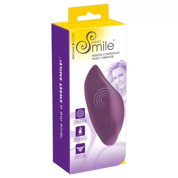 SMILE Panty - tragbarer, akkubetriebener Funk‑Vibrator für den Slip (lila)