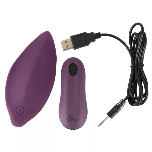 SMILE Panty - tragbarer, akkubetriebener Funk‑Vibrator für den Slip (lila)