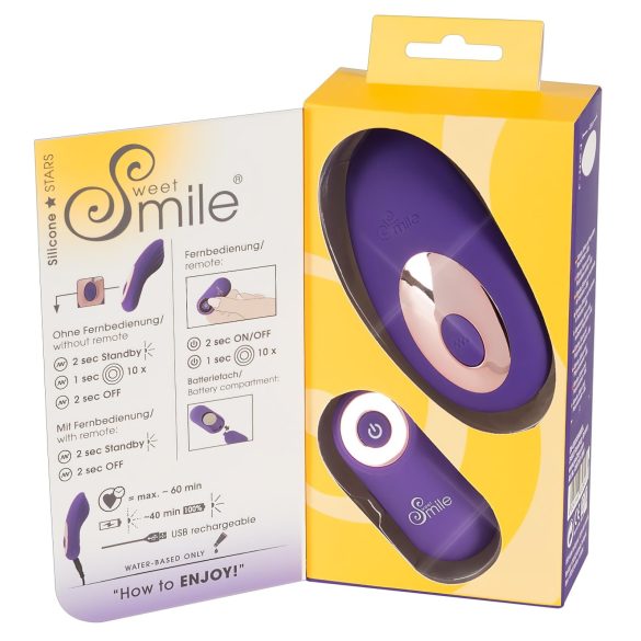 SMILE Panty - wiederaufladbarer, kabelloser Klitoris Vibrator (lila)