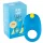 ROMP Juke - wasserfester Vibrations-Penisring (blau)