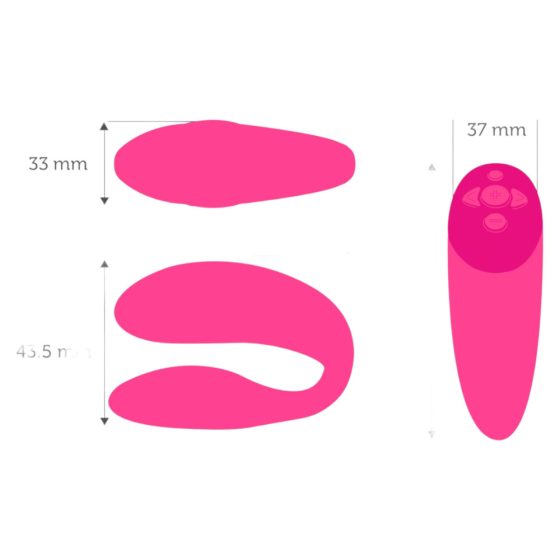 We-Vibe Chorus - aufladbarer, intelligenter Paarvibrator (pink)