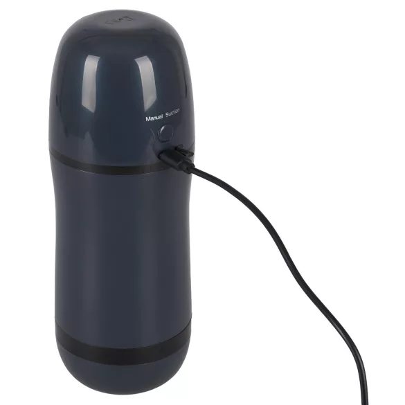 Rebel - 2in1 Saug- und Vibrationsmasturbator (schwarz)