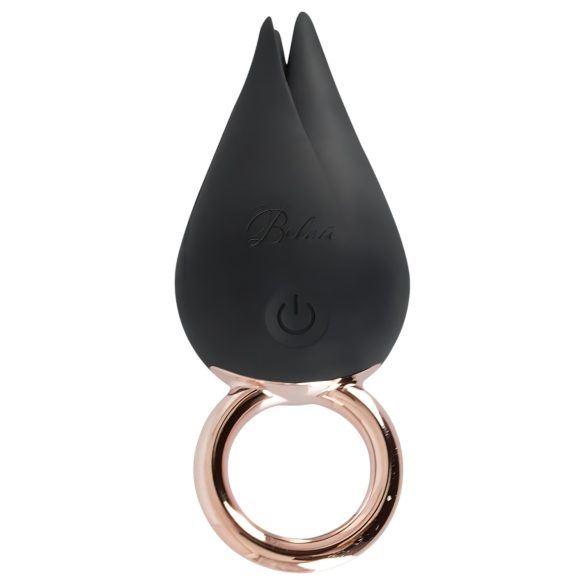 Belou - Akku-betriebener, wasserdichter Klitoris-Vibrator (schwarz)