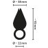 Belou - Wiederaufladbarer, wasserdichter Klitorisvibrator (schwarz)