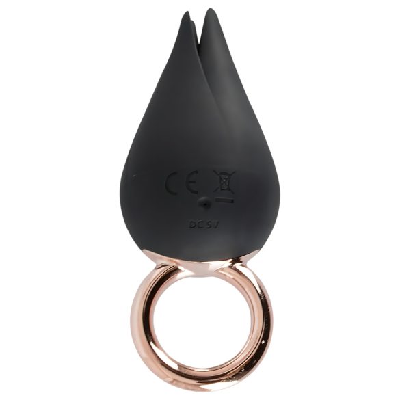 Belou - Akku-betriebener, wasserdichter Klitoris-Vibrator (schwarz)