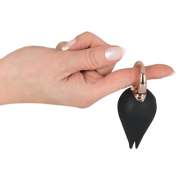 Belou - Akku-betriebener, wasserdichter Klitoris-Vibrator (schwarz)