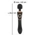 Cleopatra Zauberstab - Wiederaufladbarer, wasserdichter Massagestab (schwarz)