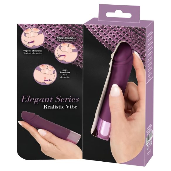 You2Toys Elegant Realistic - Akkuvibrator, wasserdicht (Lila)