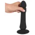 Black Velvet - Akku Stoß-Analdildo (Schwarz)
