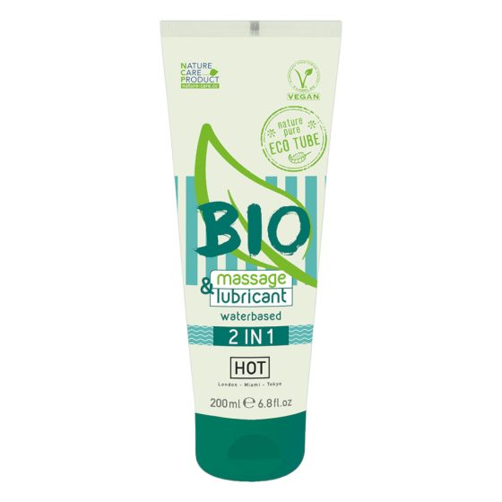 HOT Bio 2IN1 - Wasserbasiertes Gleit- und Massagegel (200ml)