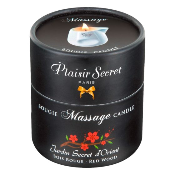 Plaisirs Secrets Red Wood - Massagekerze (80ml)
