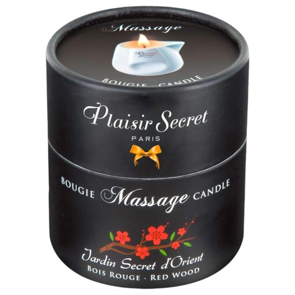 Plaisirs Secrets Red Wood – Massagekerze (80ml)