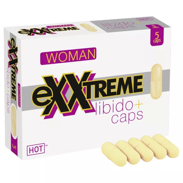Hot Exxtreme Libido Nahrungsergänzungskapseln für Frauen (5 Stk.)