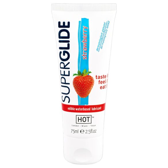 HOT Superglide Erdbeere - Essbares Gleitmittel (75ml)