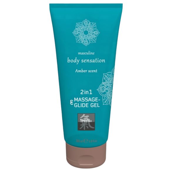 Shiatsu 2in1 Amber Duft - Massage-Gleitgel - Bernstein (200ml)