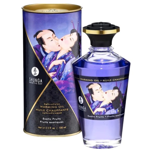 Shunga - Erwärmendes Massageöl - Exotische Früchte (100 ml)