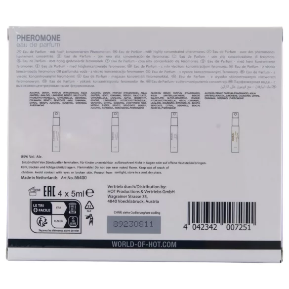 HOT LMTD Pheromon Parfüm Paket für Damen (4x5ml)