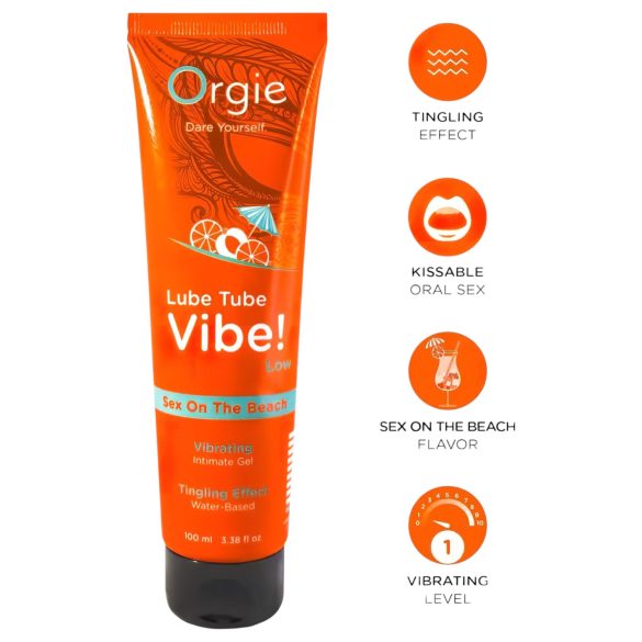 Orgie Lube Tube - prickelndes Intimgel - Sex on the Beach (100ml)