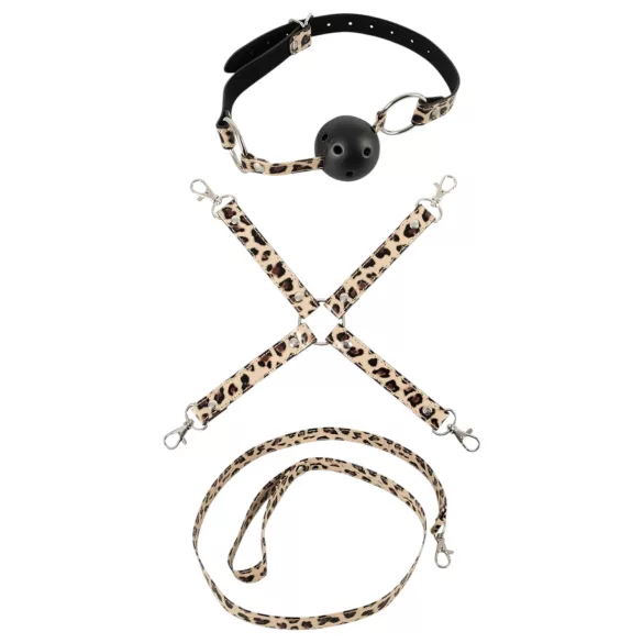 Master & Slave - Bondage Spielset (braun-schwarz)