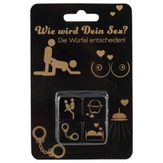 Würfel-Set für Paare - Schwarz (4 Stück)