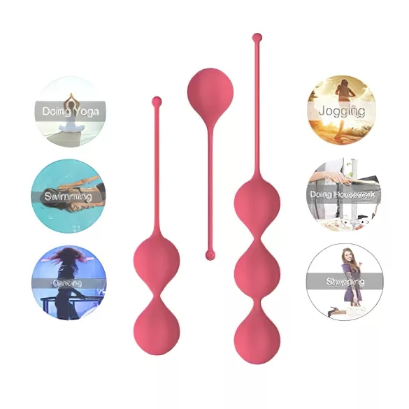 Cotoxo Belle - 3-teiliges Liebesball-Set (rot)