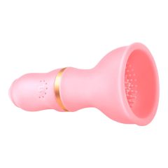   Sunfo - Akkubetriebener, vibrierender Brustwarzenstimulator (rosa)