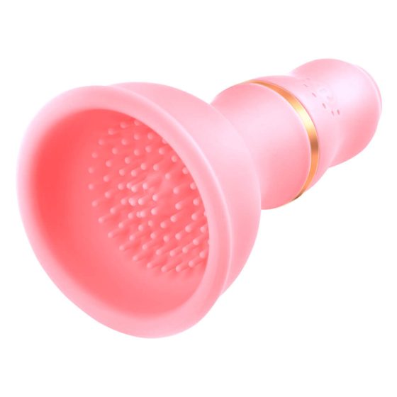 Sunfo - Akkubetriebener, vibrierender Brustwarzenstimulator (rosa)