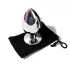 Sunfo - Metall Analplug mit lila Stein (Silber)