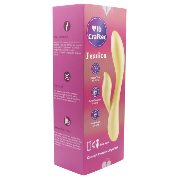 LP Jessica - Intelligenter Vibrator mit Klitorisarm (Gelb)
